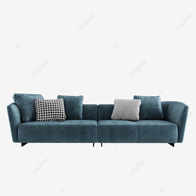 White Sofa PNG Picture, Sofa Isolated On White Background, Mockup, 3d, Living Room PNG Image For Free Download